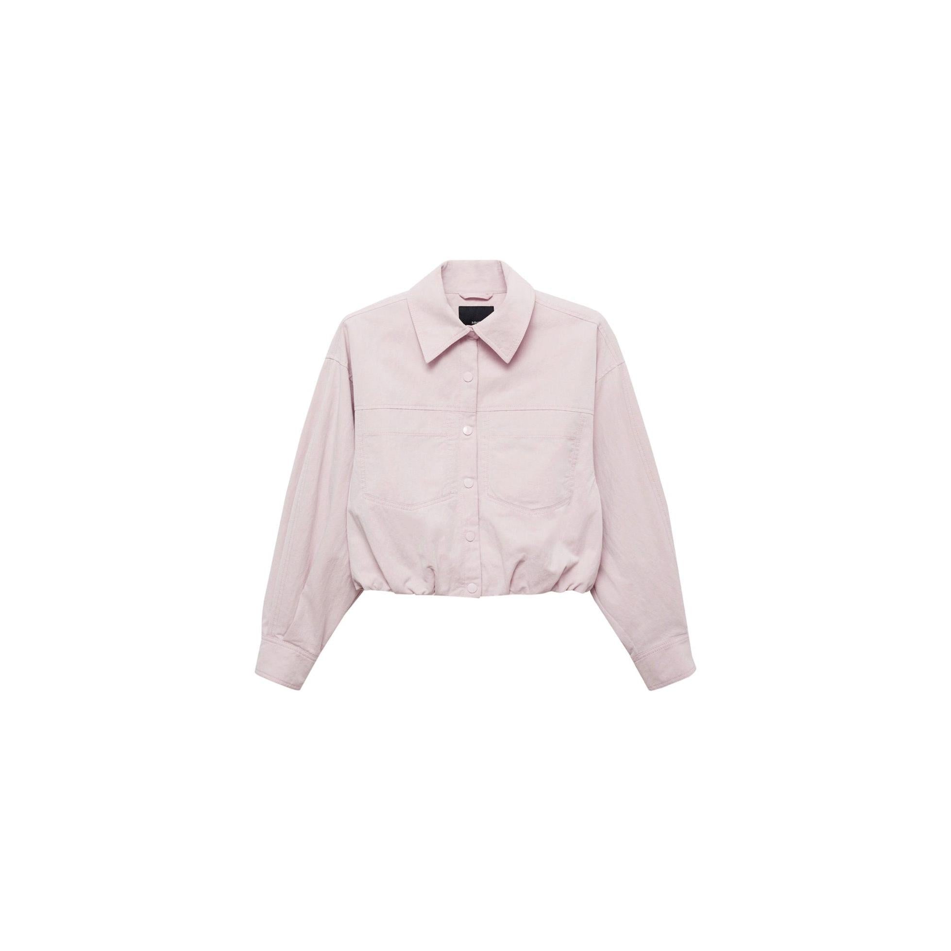 Gathered Denim Jacket