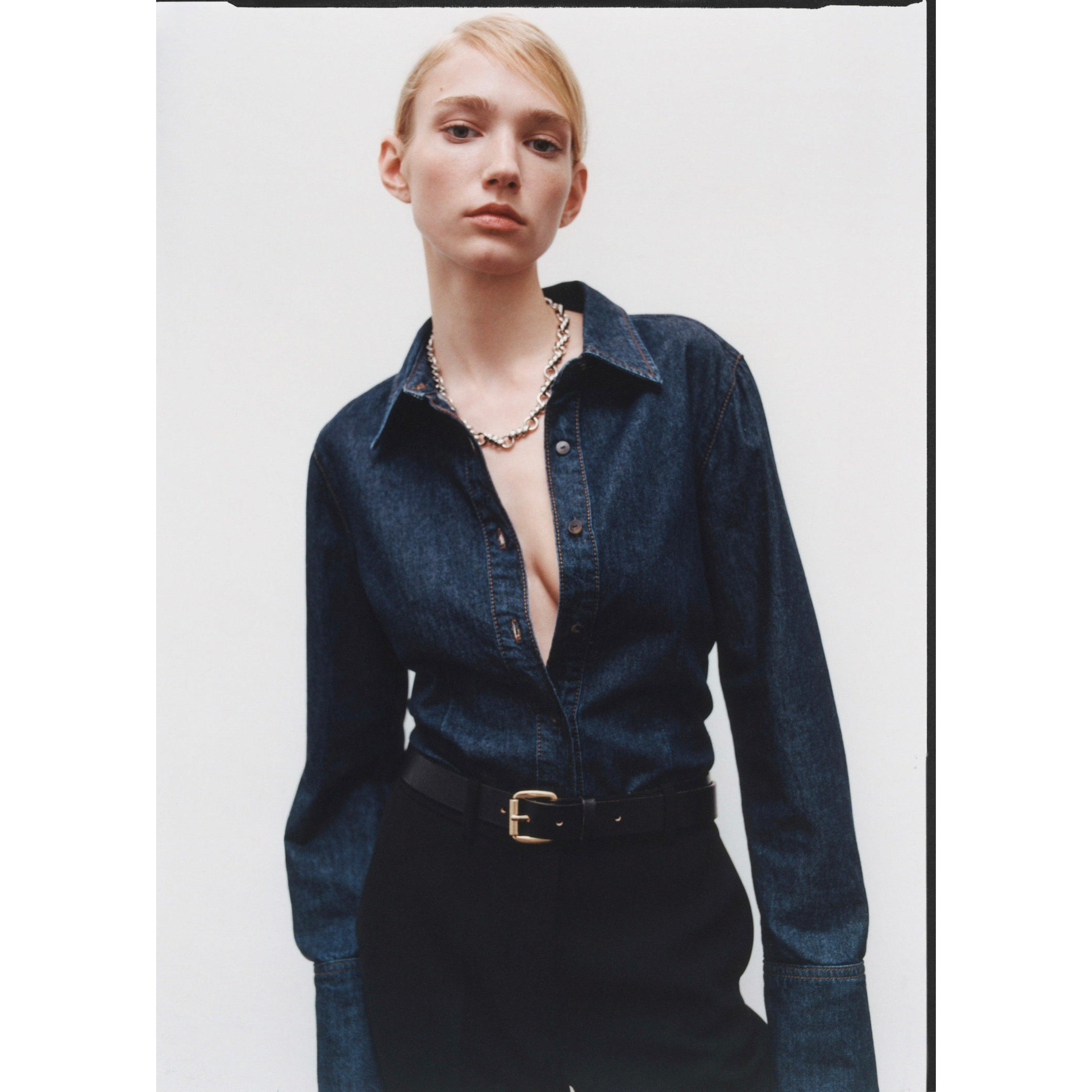 Rinse Wash Denim Shirt
