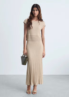 Robe En Maille Finition Brillante