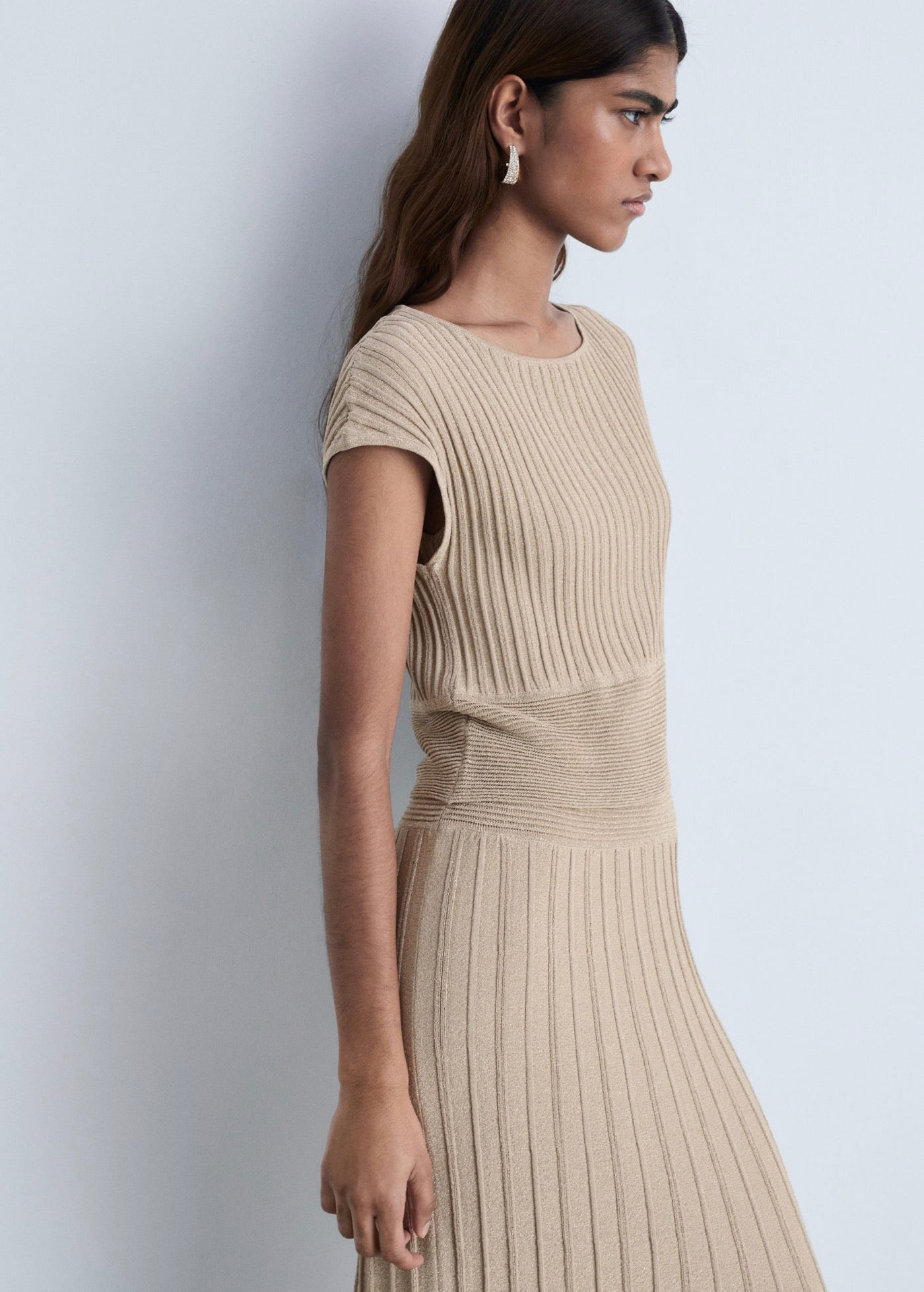Robe En Maille Finition Brillante