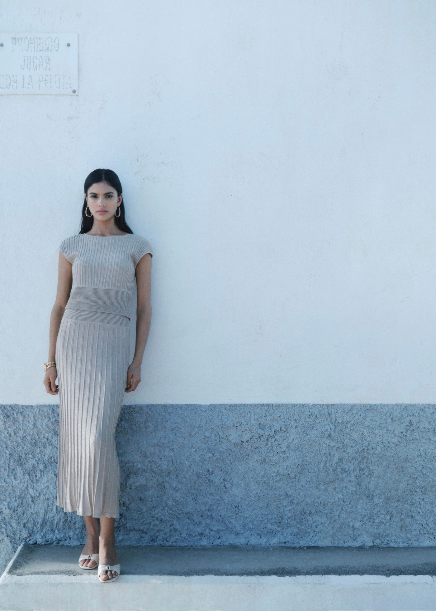 Robe En Maille Finition Brillante