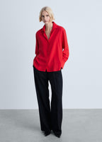 Fluid Lyocell Shirt - Red