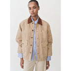 Parka En Jean Col Contrasté