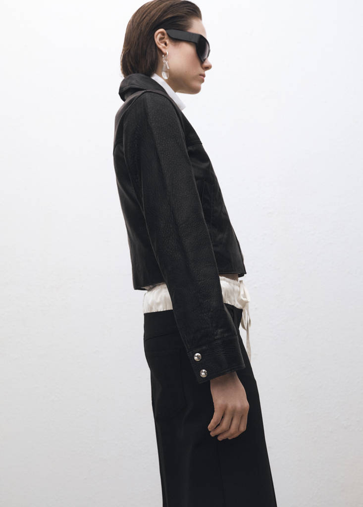 Veste Cuir Revers