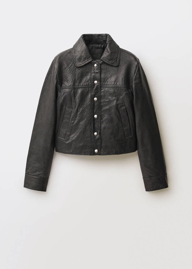 Veste Cuir Revers