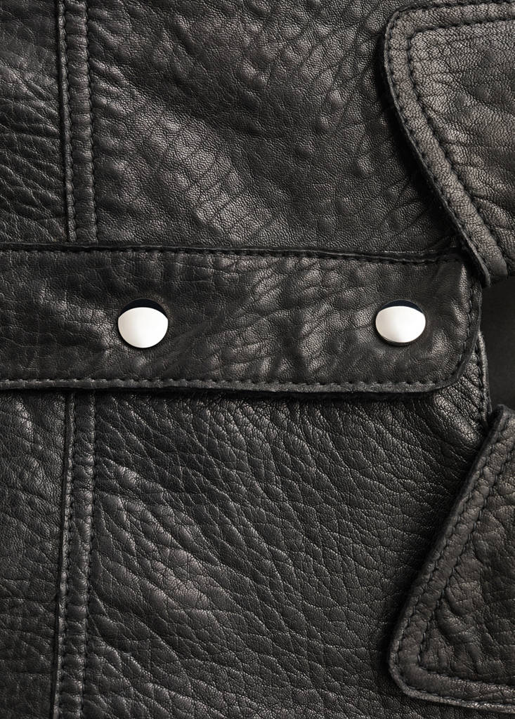 Veste Cuir Revers