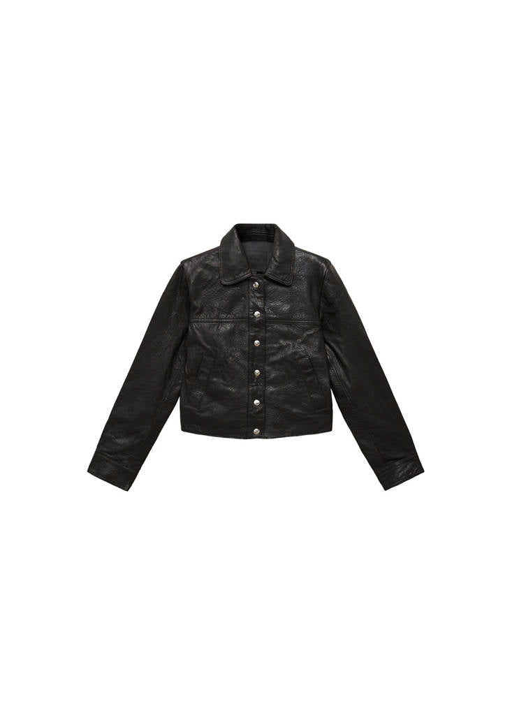 Veste Cuir Revers