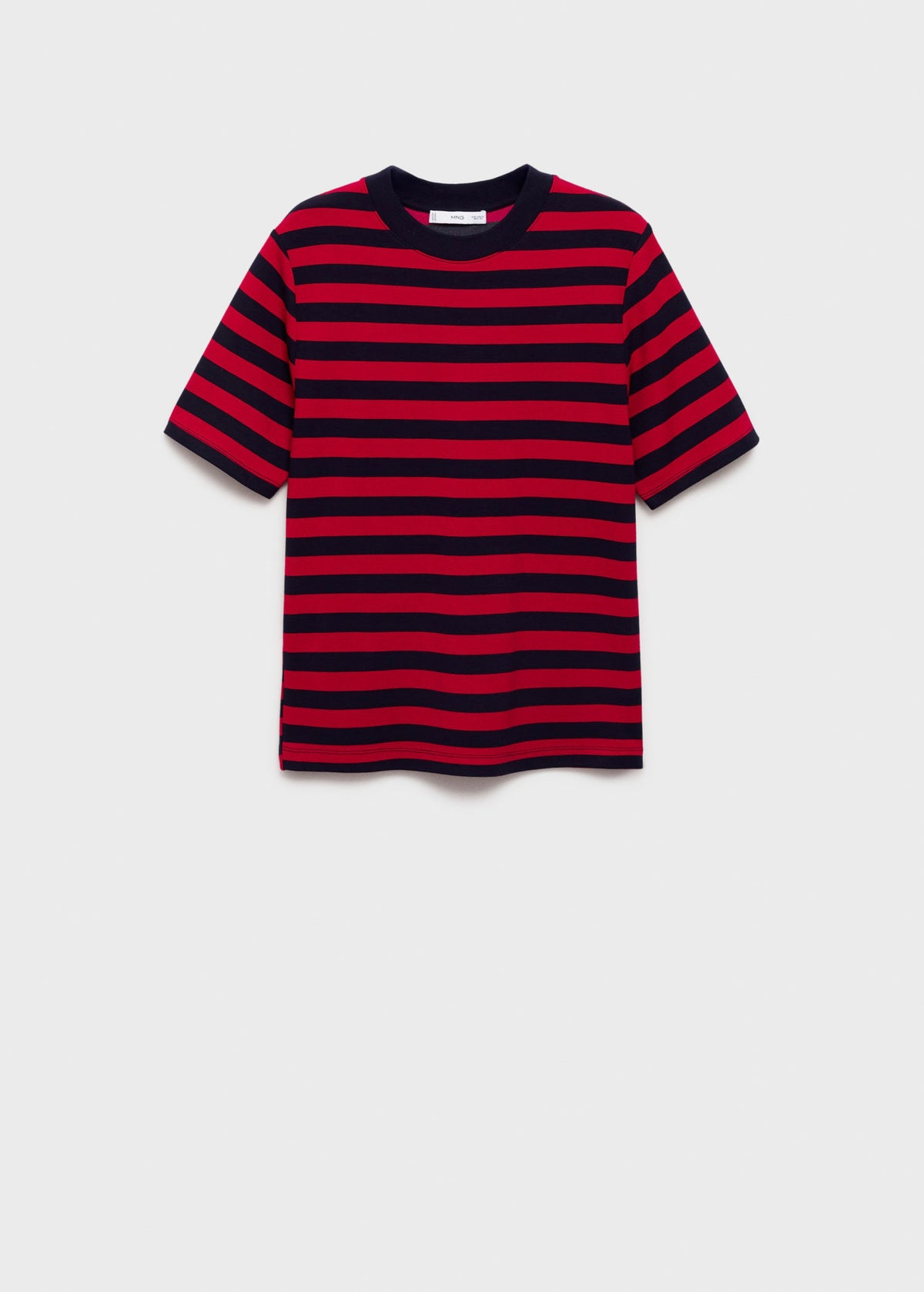 Camiseta Manga Corta Rayas - Red