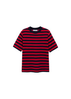 Camiseta Manga Corta Rayas - Red