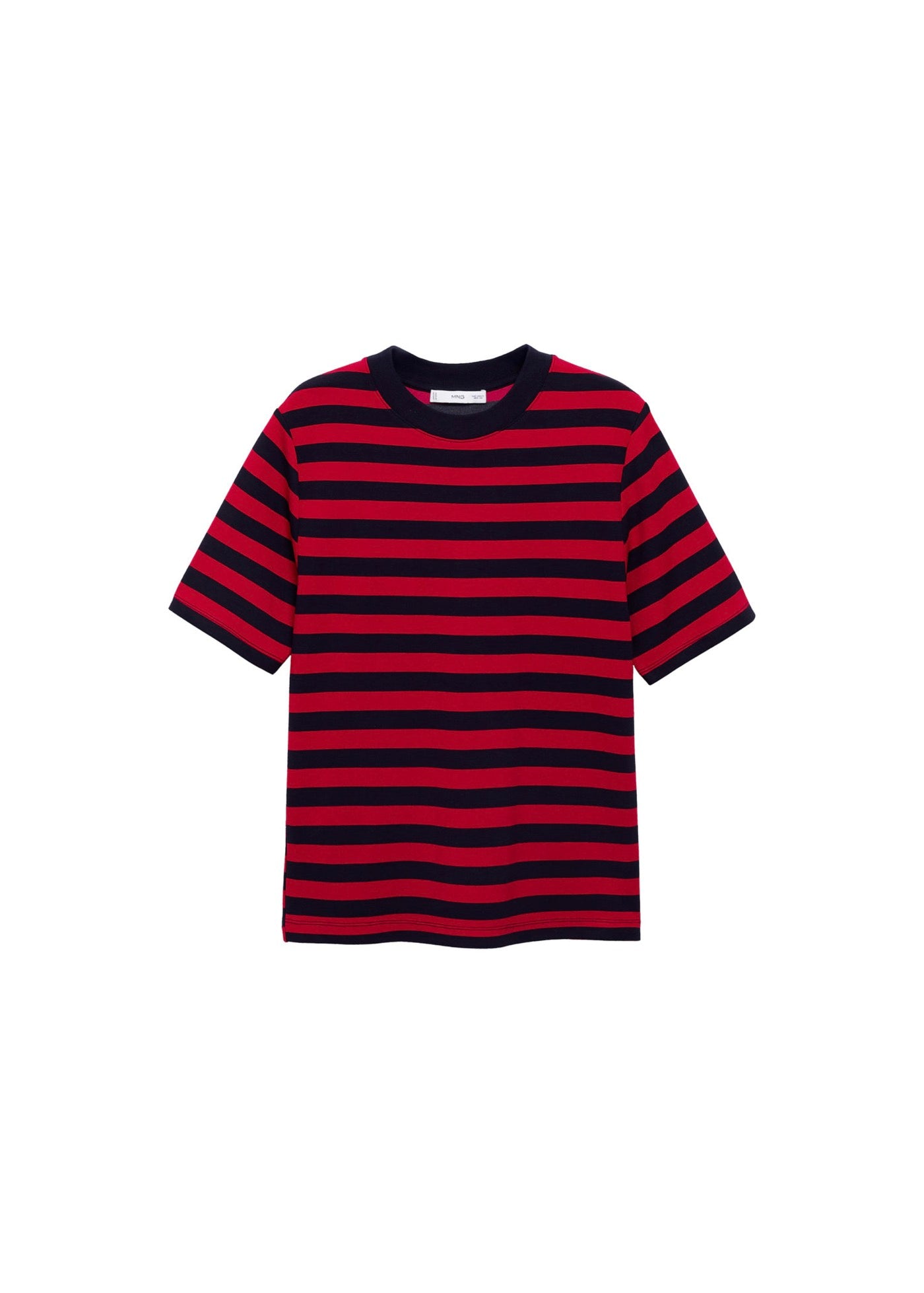 Camiseta Manga Corta Rayas - Red