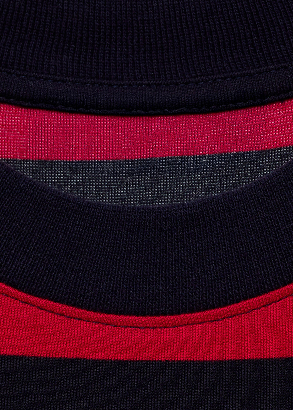 Camiseta Manga Corta Rayas - Red