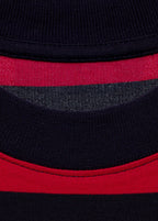 Camiseta Manga Corta Rayas - Red