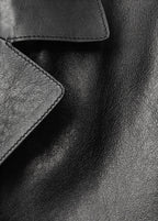 Veste Oversize Cuir Poches