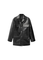 Veste Oversize Cuir Poches