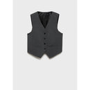 Suit Vest with Adjustable Belt - Gray