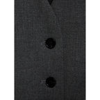 Suit Vest with Adjustable Belt - Grey