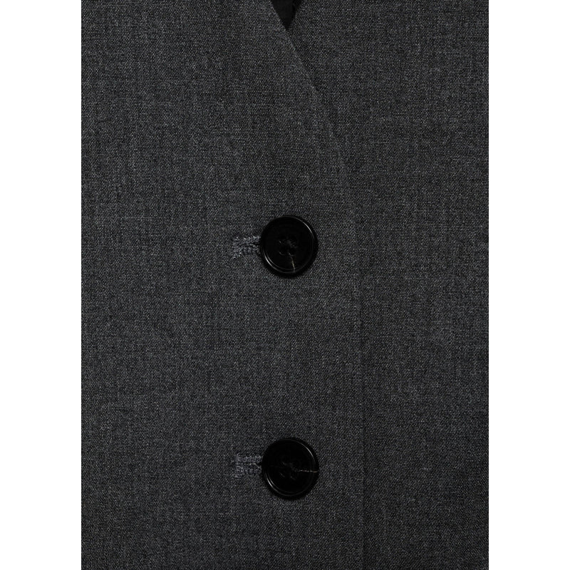 Suit Vest with Adjustable Belt - Gray