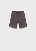 Francia8 Anthracite Grey Bermuda Shorts - Boy