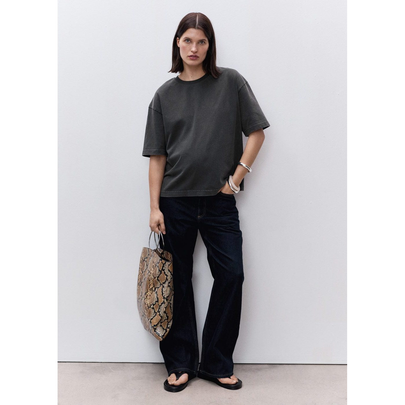 T-Shirt Sitam - Gris Anthracite
