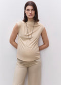Pantalon Wide Leg Prémaman - Natural