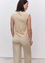 Pantalon Wide Leg Prémaman - Natural