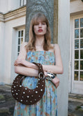 Sac À Main En Cuir Avec Application Boules Métalliques