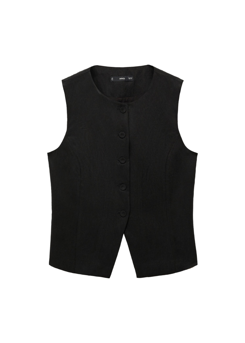 Gilet De Costume Droit En Lyocell