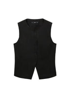 Gilet De Costume Droit En Lyocell
