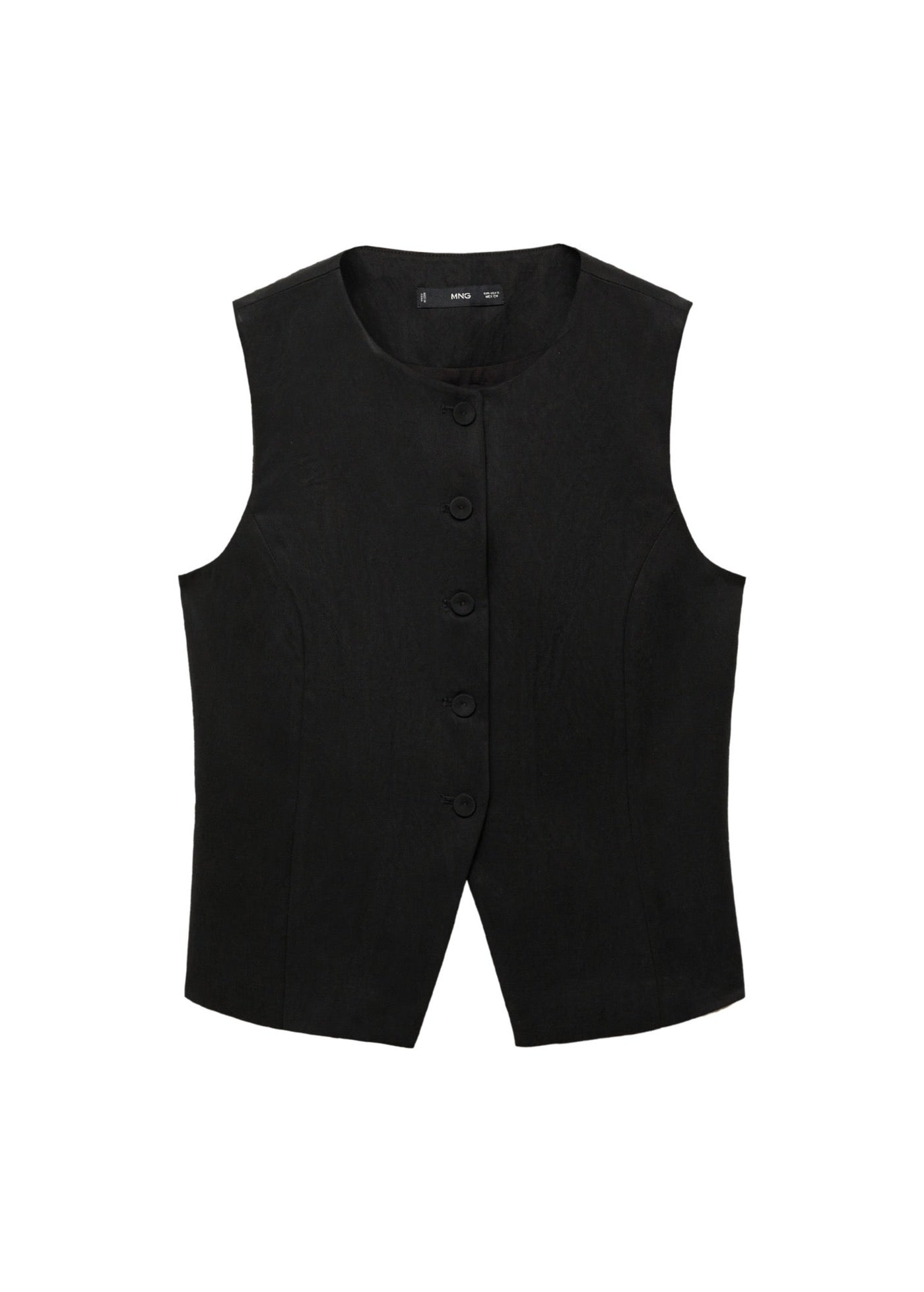 Gilet De Costume Droit En Lyocell