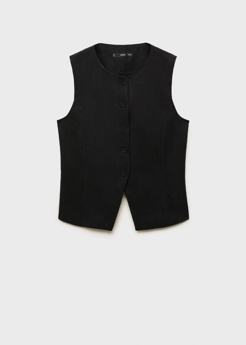 Gilet De Costume Droit En Lyocell