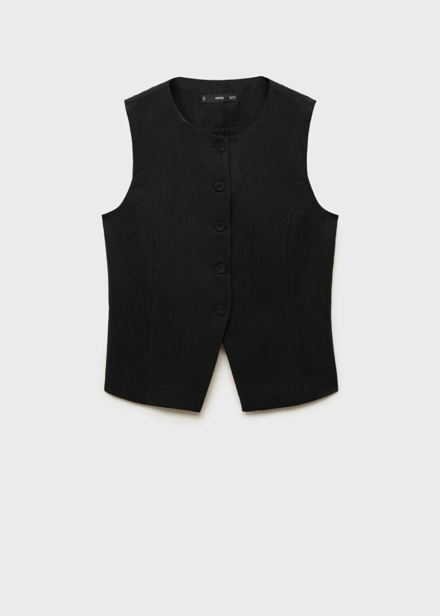 Gilet De Costume Droit En Lyocell