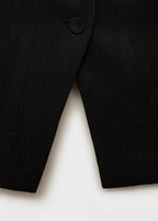 Gilet De Costume Droit En Lyocell