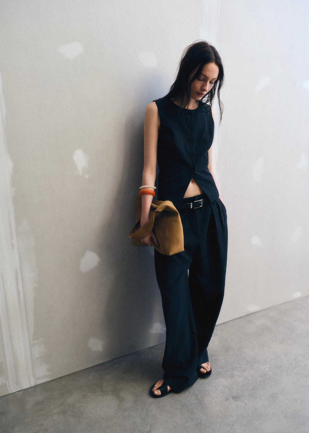 Gilet De Costume Droit En Lyocell
