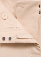 Pantalon Coton Droit Taille Moyenne - Ecru