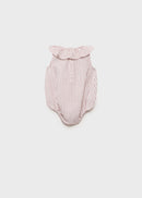 Combinaison Une Pièce En Coton Rayé - Rosa - Nouveau Né