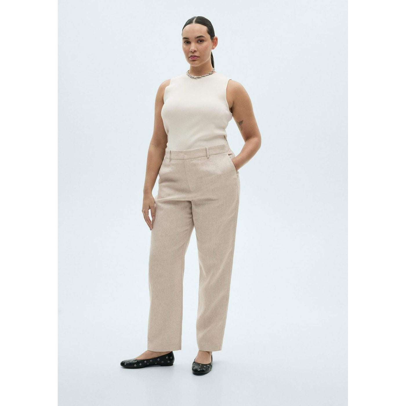 Trousers Boreli - Light/Pastel Grey