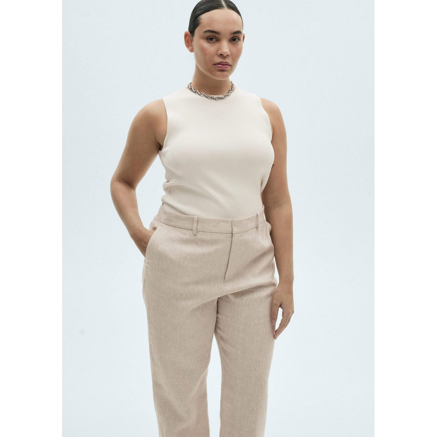 Trousers Boreli - Light/Pastel Grey