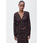 Blusa con gemas - Negro