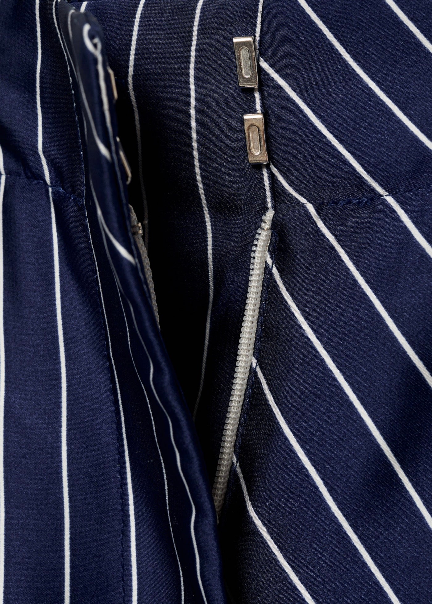 Pantalon Droit Rayures Combinées - Blue