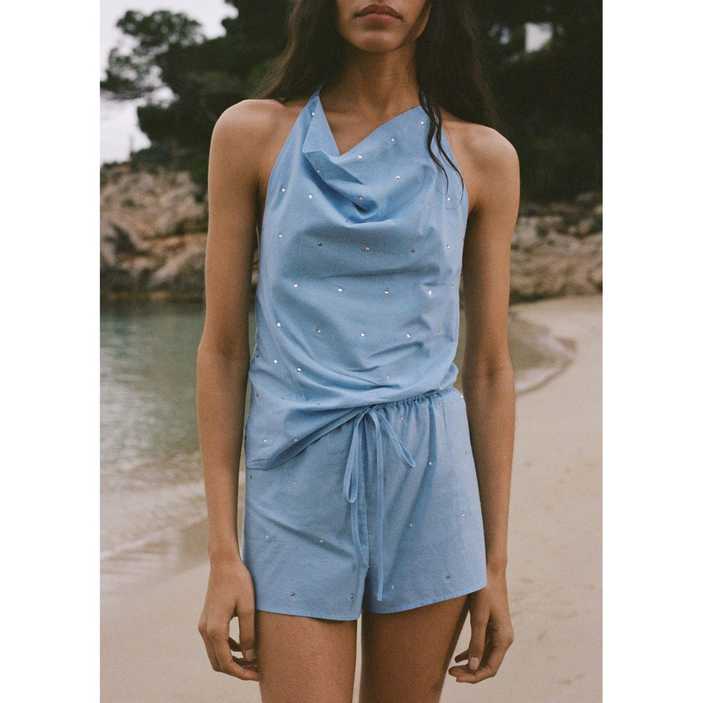 Short Strass - Turquoise