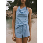 Short Strass - Turquoise