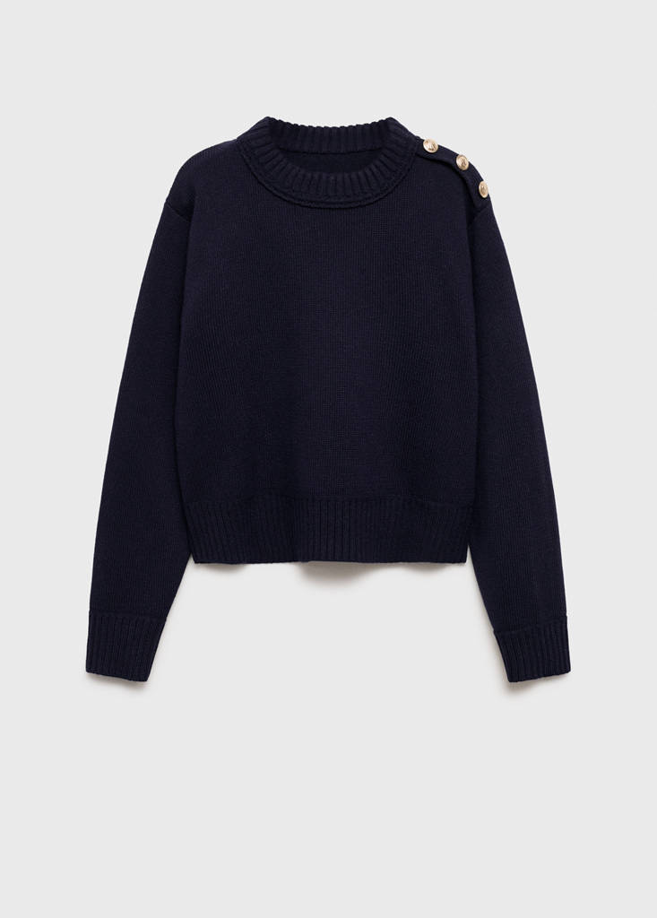 Pull-Over Maille Boutons Bijoux