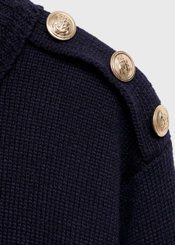 Pull-Over Maille Boutons Bijoux