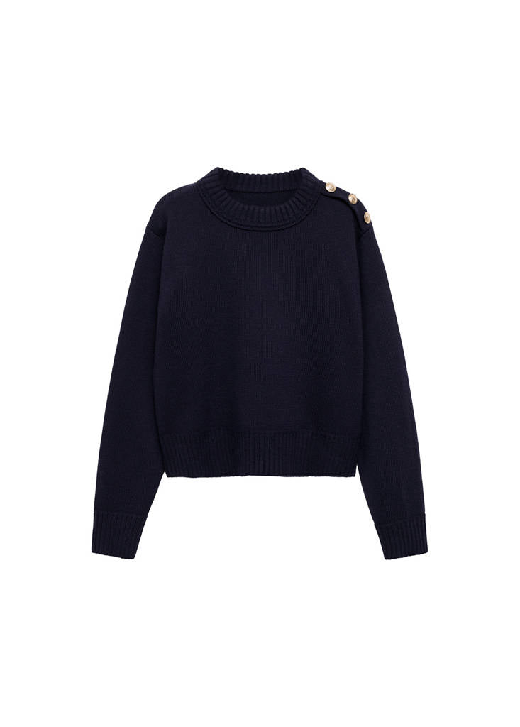 Pull-Over Maille Boutons Bijoux
