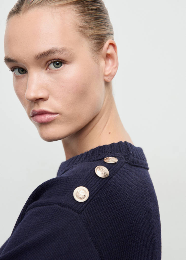 Pull-Over Maille Boutons Bijoux