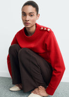 Pull-Over Maille Boutons Bijoux