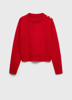Pull-Over Maille Boutons Bijoux