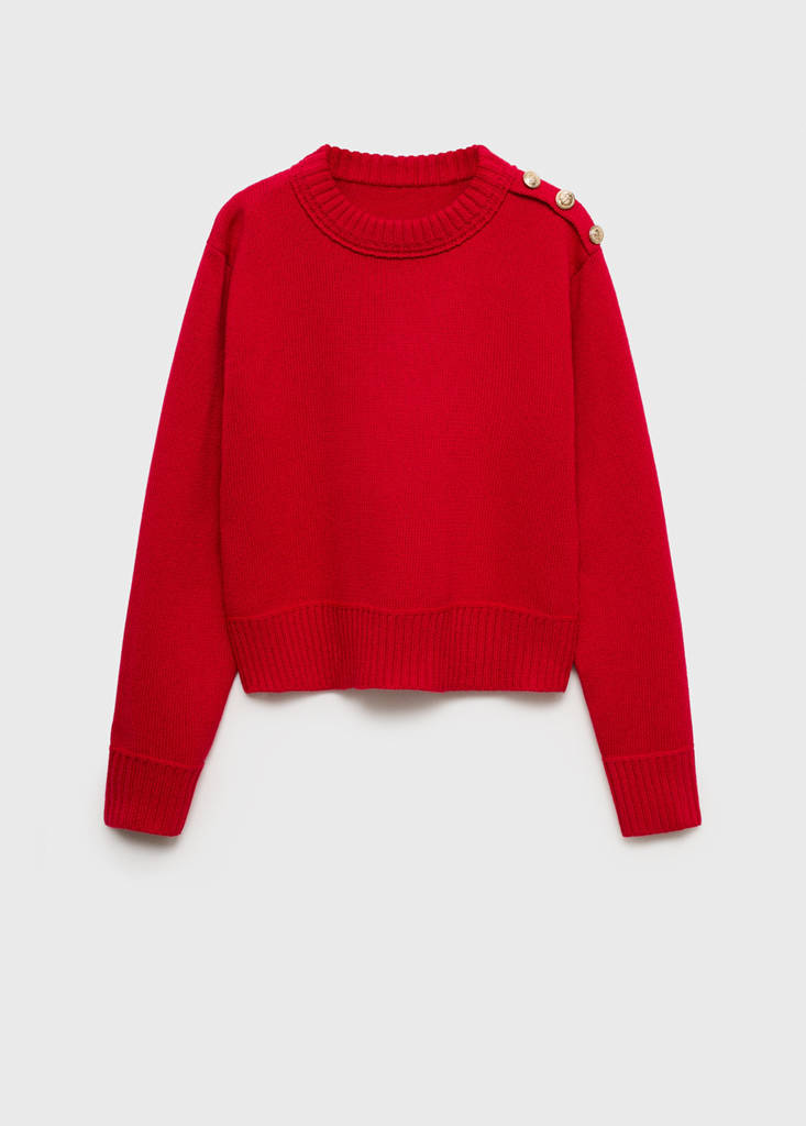Pull-Over Maille Boutons Bijoux