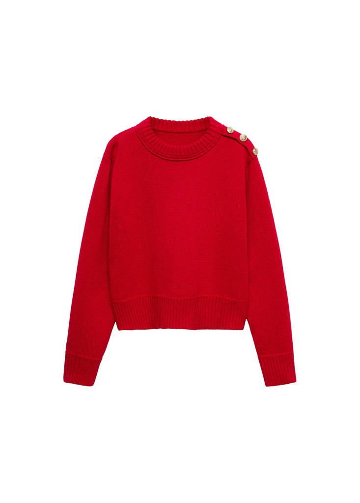 Pull-Over Maille Boutons Bijoux