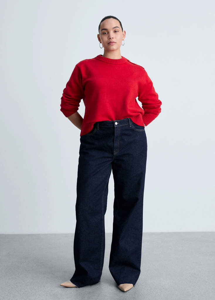 Pull-Over Maille Boutons Bijoux